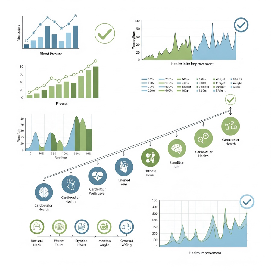 Moksliniai tyrimai ir grafikai, rodantys efektyvumą